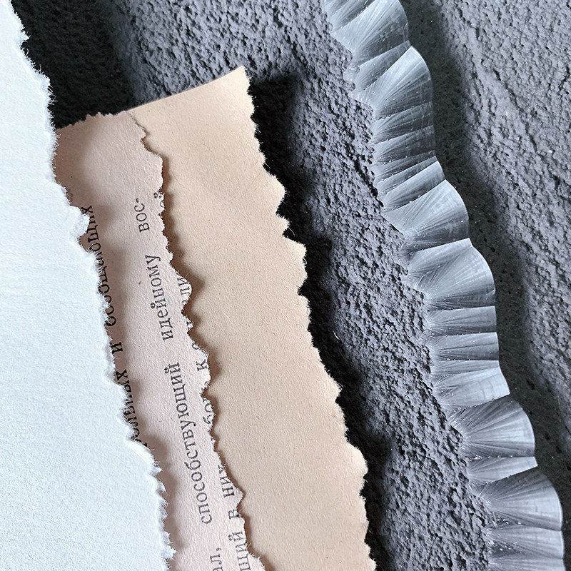 Find the card ripping side ruler hand ledger ripping paper torn wool edge irregular ruler DIY comic book graduation commemorative album handbooks material tools