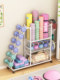 Yoga Mat Storage Basket, Household Kettlebell Dumbbell Rack, Basketball Rack, Badminton Sports Fitness Equipment Storage Rack with Wheels