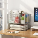 Настольная книжная полка для спальни, многослойная простая система хранения, книжный шкаф