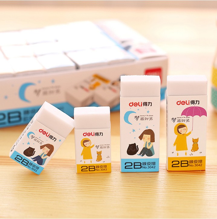 Able 3043 eraser able 2B rubber Erasable Stationery Pencil Wipe Office Student Sketch Exam