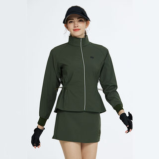 BG秋冬高尔夫翻领厚款保暖运动外套收腰显瘦速干防风运动球服