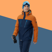 Running river Running men winter outdoor double board ski suit windproof warm coat A8008A7035
