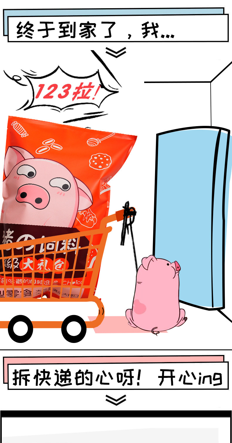 德芙 巨型猪饲料小吃混装 进口零食大礼包 2.6kg 图5