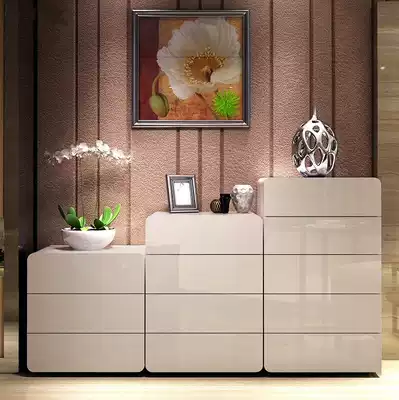 Bucket bedroom simple modern drawer type storage cabinet three four five chest cabinet combination storage cabinet Cabinet Cabinet cupboard