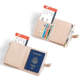 Универсальная сумка для паспорта для путешествий подходит для мужчин и женщин, система хранения с молнией, кошелек, защитный чехол, анти-кража