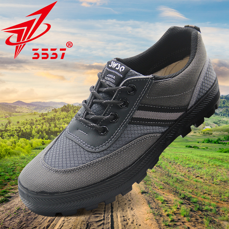 Jihua 3537 summer new mesh out shoes men's shoes canvas rubber shoes tide migrant workers wear-resistant labor protection floor patch shoes