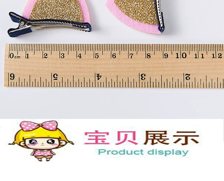 Trẻ em tiara tai mèo kẹp tóc một cặp công chúa cô gái kẹp tóc dễ thương bé đầu clip phụ nữ tóc ngọt ngào shop phụ kiện tóc