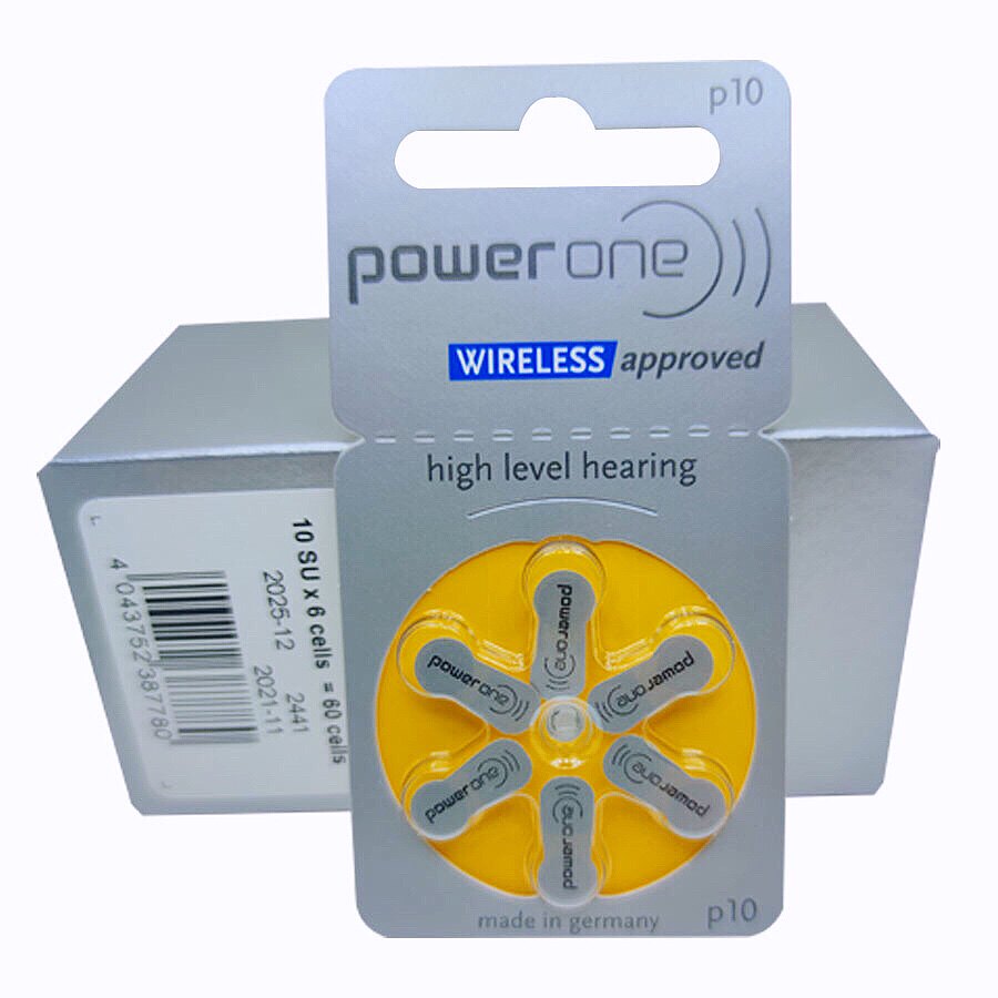 The whole box of Germany imported powerone hearing aid battery p10 1 45V pr70 button battery