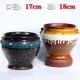 Wy с ушной горшкой горшкой горшок Blue Roth Black Beat+Coffee Plouing Glaze