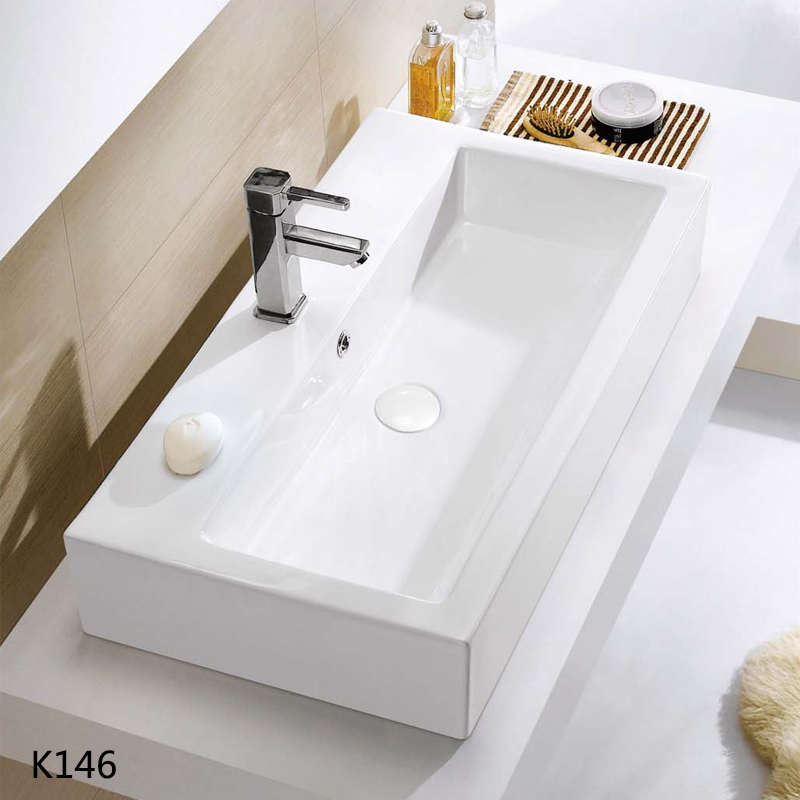 1 m Large Size Terrace Basin Rectangular Washbasin Large Deep Washbasin Dressing Room Washbasin Balcony Art Basin