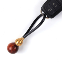 Auspicious Calabash Key Pendant Ping An Keychain Purple Sandalwood Car Pendant Mahogany Creative Antique