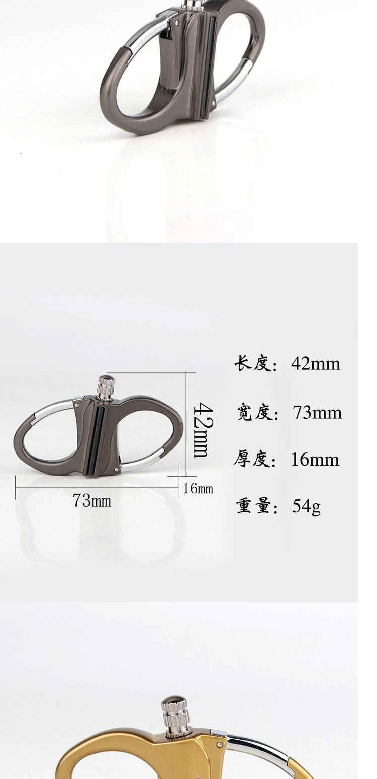 Hàng triệu đô la phù hợp nhẹ hơn móc khóa di động không thấm nước nam kerosene thuốc lá nhẹ hơn hai mặt khóa - Bật lửa hột quẹt khò
