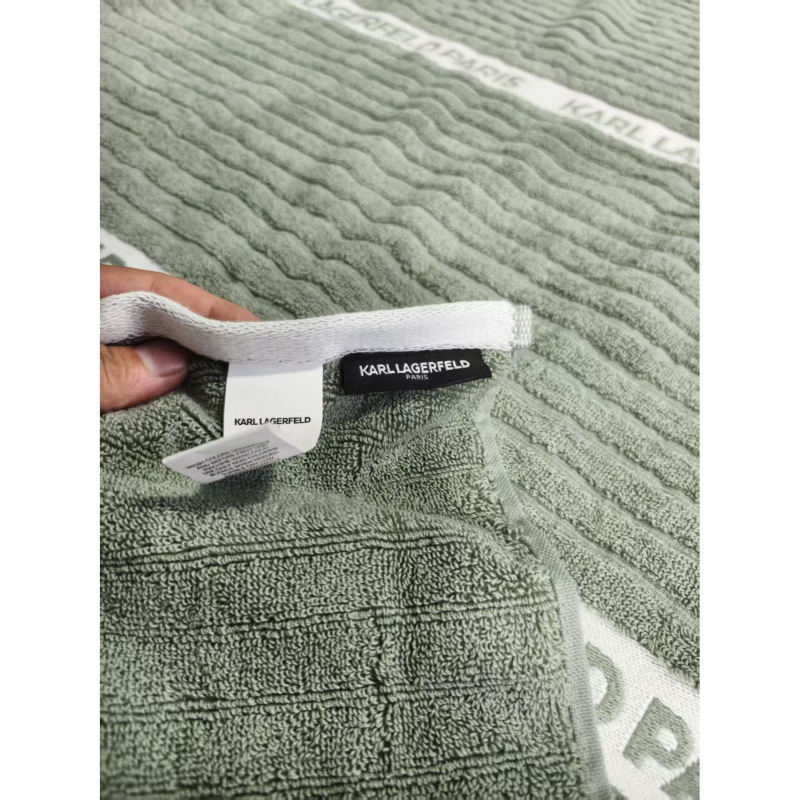 Karl Lagerfeld Light Luxury Pure Cotton Bath Towel Genuine Original Lafayette Luxury Brand Pure Cotton Large Bath Towel Absorbent and Soft