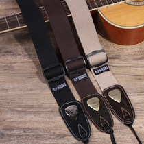 Cotton Guitar Strap Folk Guitar Electric Guitar Shoulder Strap Guitar Accessories Strap Guitar Accessories Strap Students