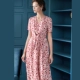 Thời trang tuyệt đẹp trí tuệ và thanh lịch của phụ nữ Pháp cổ chữ v in chữ V Váy cotton Tencel mùa hè mới 2021 - váy đầm