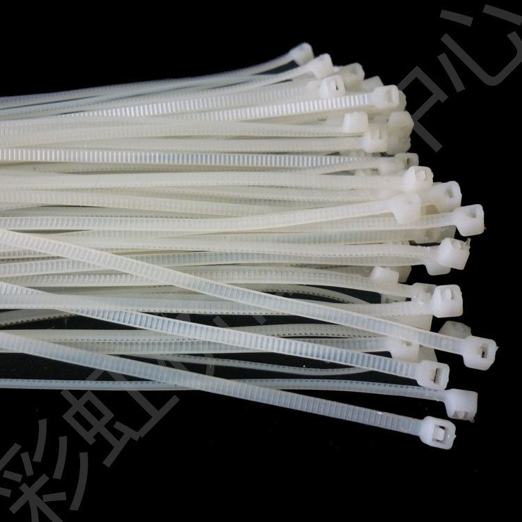 White 4 * 300MM 100 bar wide 2 8MM powerful tie self-locked nylon strap fixed bale strap