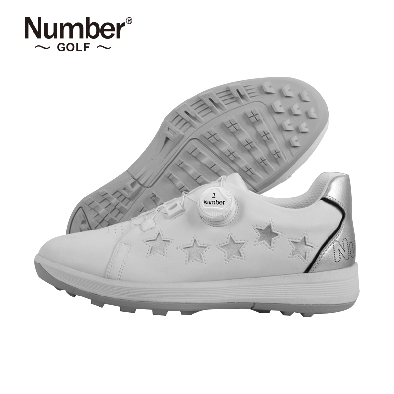 Number Kidsren's Golf Shoes Youth Outdoor Sports Shoes Non-Slip Waterproof Shock-Absorbing Knob Shoes Golf