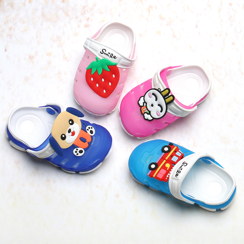 Children Summer Non-slip Soft Bottom Dongle Shoes Boy Girl Indoor Home Cool Slippers Shoes Baby Seaside Beach Shoes
