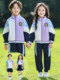Pure Cotton Kindergarten Uniforms, Spring and Autumn Baseball Uniforms, Red Three-Piece Suits, School Uniforms, Primary School Students' Sports Uniforms, Class Uniforms