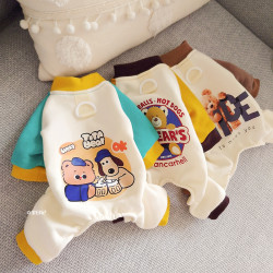 【2024】Good Stuff! Four-Legged Pet Clothing for Home Use, Can Be Equipped with a Leash, Suitable for Bichon Frise and Teddy Dogs, Autumn Outfit