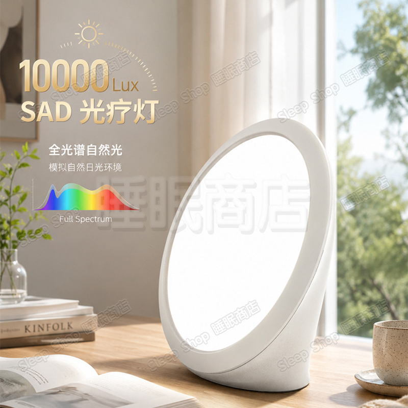 Sad Light Therapy Lamp, Mood Therapy Lamp, Relieves Seasonal Depression, Anti-Depressant Lamp, Happiness Lamp, Simulates Sunlight, 3 Color Temperatures