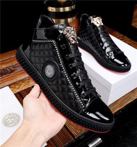 European Station Mens Shoes 2021 Spring Autumn New Korean Version Trendy Genuine Leather High Bunch Shoes Men Beauty Duesha High Bon Boomer Shoes