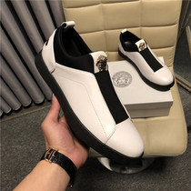 European Station Mens shoes 2021 Spring new beauty Duesha Lefoe shoes Mens genuine leather Korean version Vasits casual sloth shoes