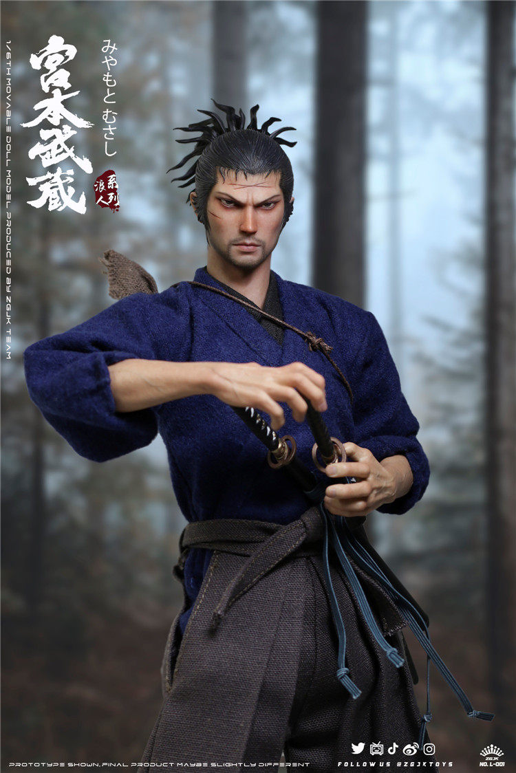 ZGJKTOYS Samurai Miyamoto Musashi 1/6 Action Figure New In Stock