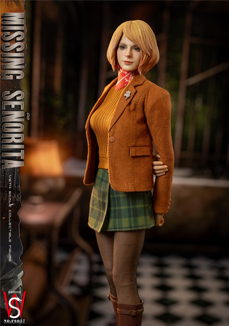 In Stock New SWTOYS FS057 1/6 Resident Evil 4 Ashley Graham