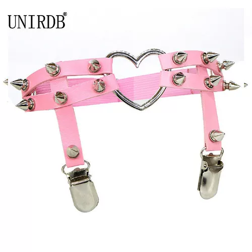 Сапоги с бантиком, эластичная портупея на ногу, европейский стиль, в стиле панк