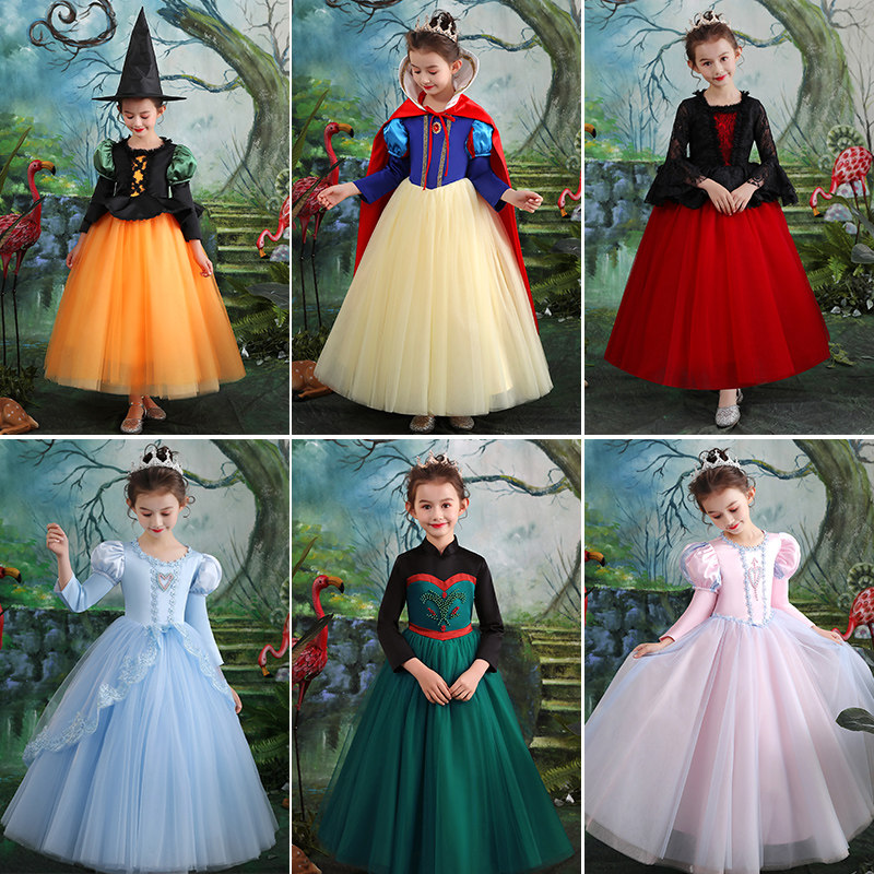 Children Snow White dress Little girl Aisha skirt Girls Frozen Aisha Dress Western style Tutu