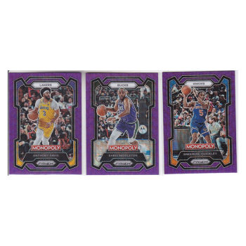 ດາວ Carmelo Anthony Davis Middleton Quickley Purple Ripple Refraction Panini 23-24prizm