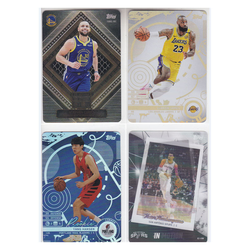 Star Players Stephen Curry, Lebron James, Yang Hansen, Wembanyama Holographic Topps 2025