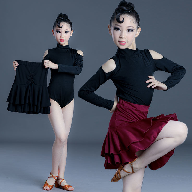 Girl Latin dance professional practice Young Children Girl Xia Dance Competition Rules Suit Latin dance Out of service
