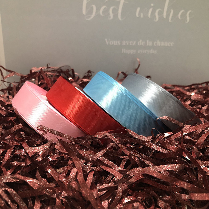 2CM wide birthday cake box silk with satin ribbon bale flowers color ribbon craft decoration bale 25 yards for about 22 m rolls-Taobao