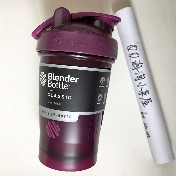 American blender bottle shake cup Protein powder meal replacement shake Fitness scale water cup 600ml new