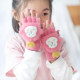 S2 baby autumn and winter warm infant children students half-finger flip-up gloves for boys and girls aged 2-5-10 years old