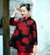 Peony Cheongsam Хлопковая одежда для хлопчатобумажной брюки (красный)