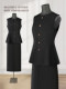 Black Professional Suit for Women Spring and Summer 2026 New High-End Sleeveless Vest Jacket and Skirt Two-Piece Set