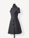 French-Style Gray Dress for Women, Summer 2026 New Model, High-End, Petite, Elegant, Vintage Dress