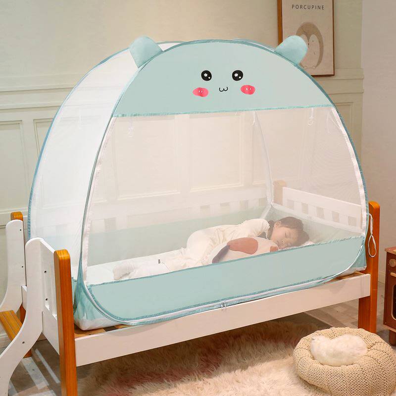 Anti-fall mosquito net baby prevents falling bed anti-baby drop Children's bed Reinforced thickened All-bottom girl boy