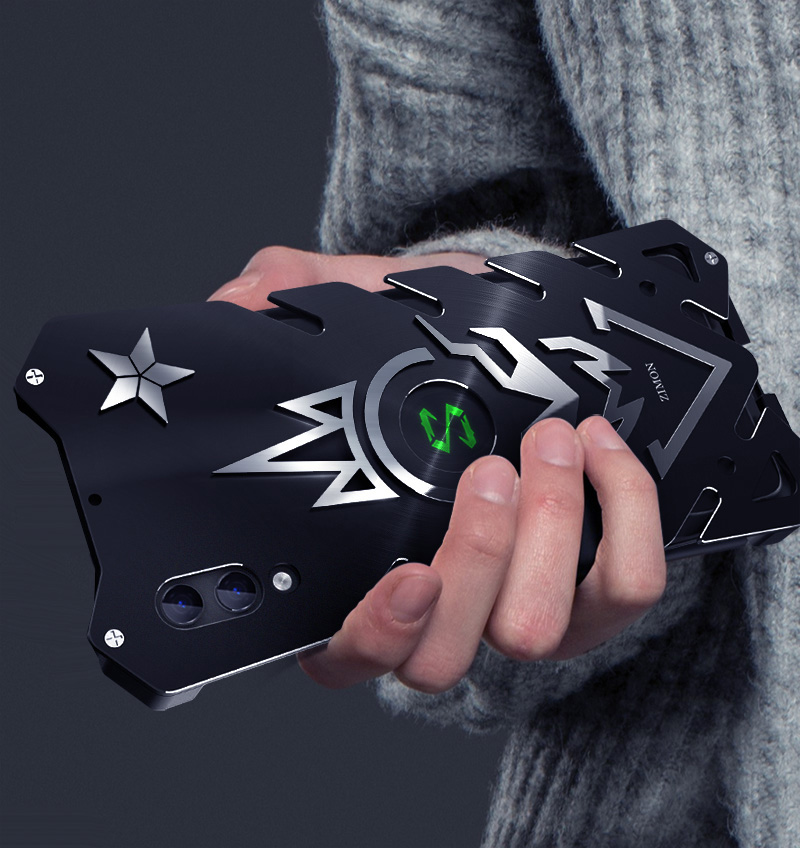 SIMON New THOR II Aviation Aluminum Alloy Shockproof Armor Metal Case Cover for Xiaomi Black Shark 2