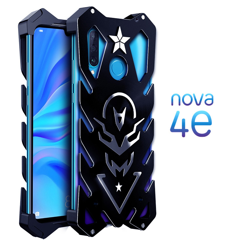 SIMON New THOR II Aviation Aluminum Alloy Shockproof Armor Metal Case Cover for Huawei nova 4e & Huawei nova 4 & Huawei P30 Lite