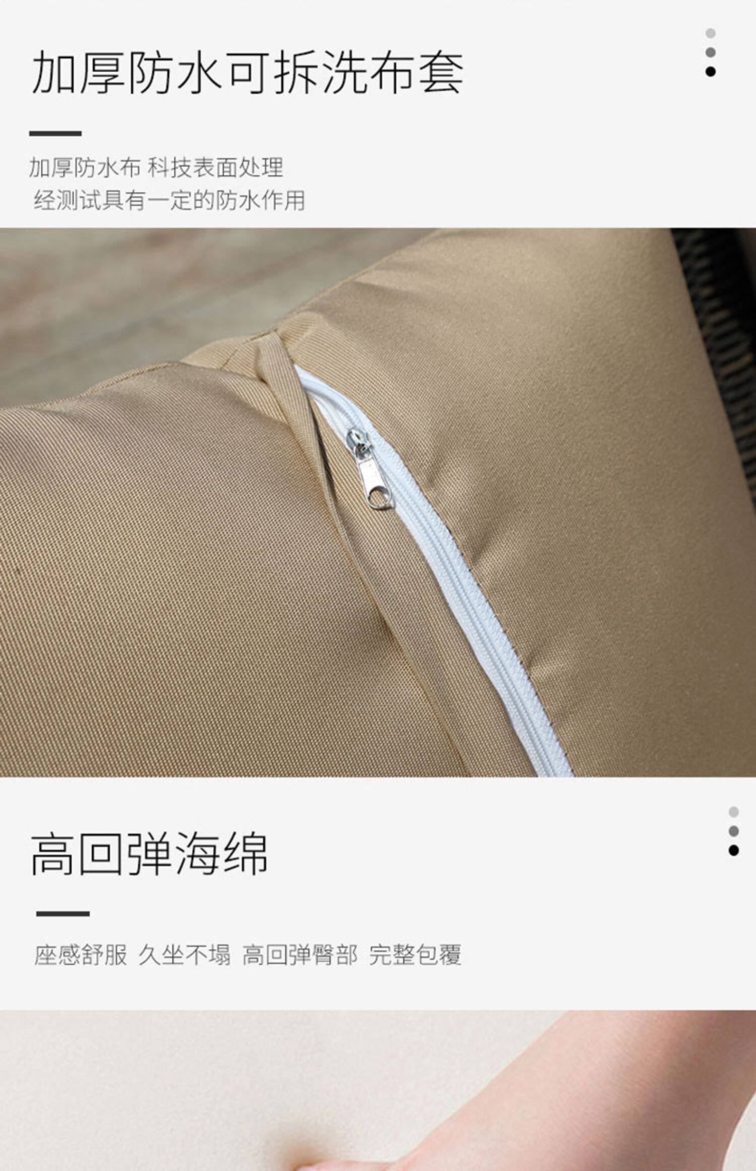 Нордический на открытом воздухе ротанг мелкий песок волосы плетеный стул на открытом воздухе случайный двор сад ротанг Половина дуга три Вайн диван 