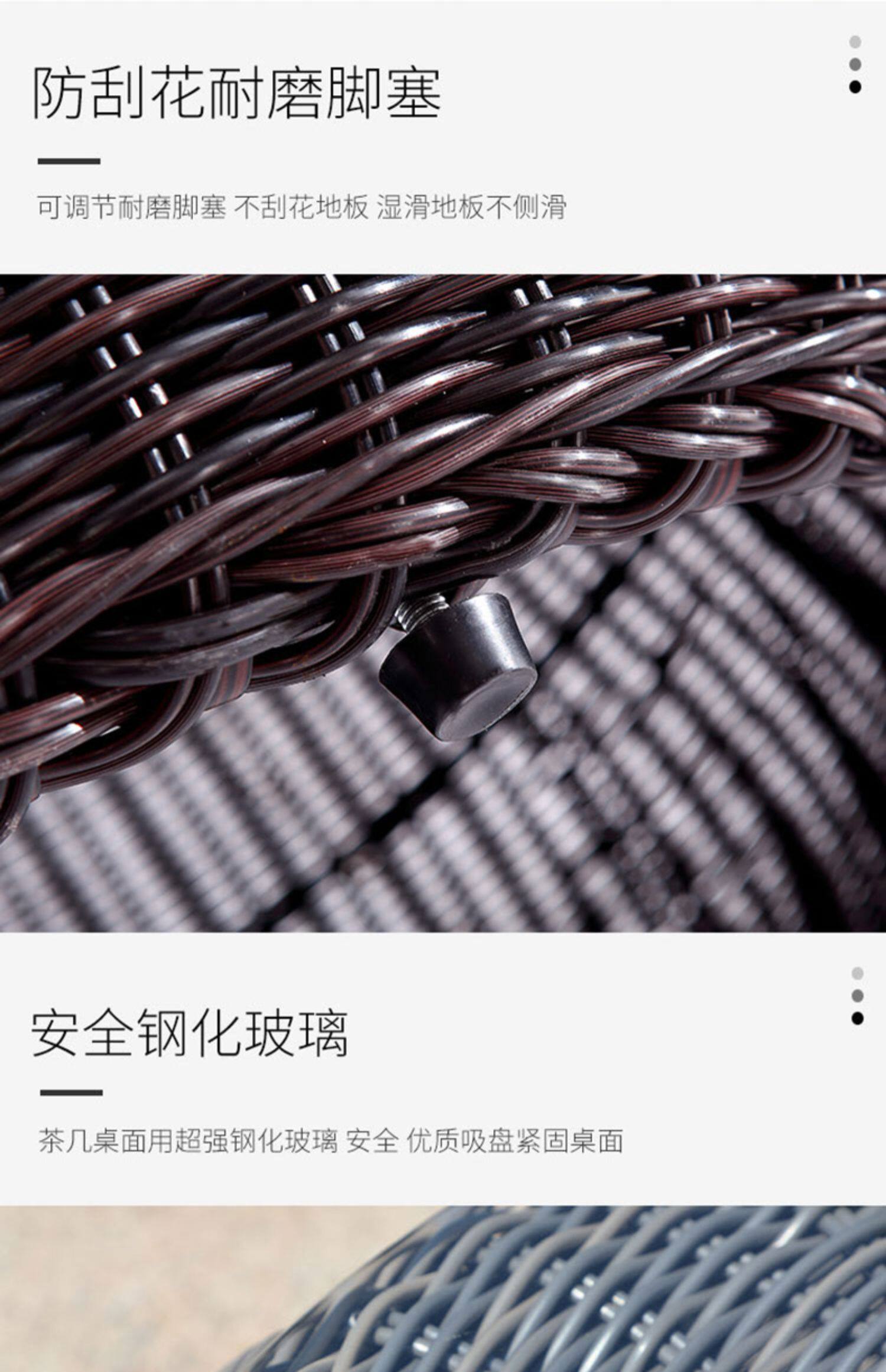 Нордический на открытом воздухе ротанг мелкий песок волосы плетеный стул на открытом воздухе случайный двор сад ротанг Половина дуга три Вайн диван 