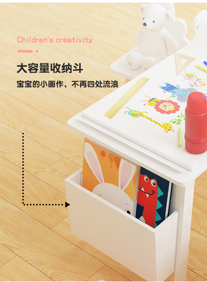 Bàn học mẫu giáo của trẻ mẫu giáo đặt in viết trò chơi bàn đồ chơi sách nghệ thuật bàn bé - Bàn bàn xếp gọn