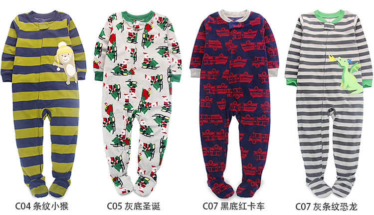 1-2-3-5-7-8-10 tuổi trẻ em mùa xuân thân mật phần mỏng đồ ngủ chân túi ngủ lông cừu romper dây kéo bộ body cho bé