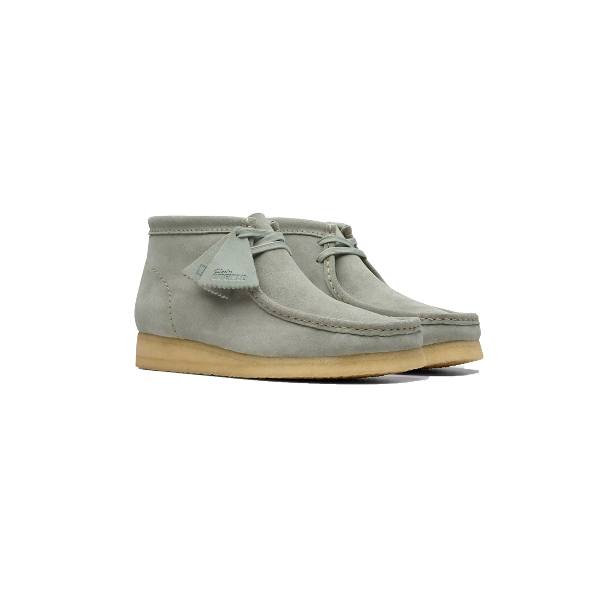 [ClarksWallabee Ботинки из нубука с эко‑кожей низкий средний сапог кенгуру casual обувь мужская]