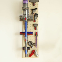 Small Wood good product dyson vacuum cleaner storage frame hole board dysson hanging wall finishing shelf