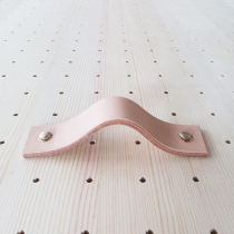 Handle leather cabinet door leather handle cabinet Nordic hand leather handle cabinet drawer wardrobe leather ins handle